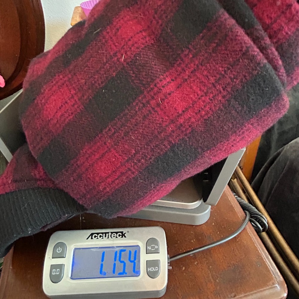 21 Men Jacket Buffalo Plaid Wool Blend Jacket Oversize XS Outdoor Full Zip 16986 - Picture 8 of 8